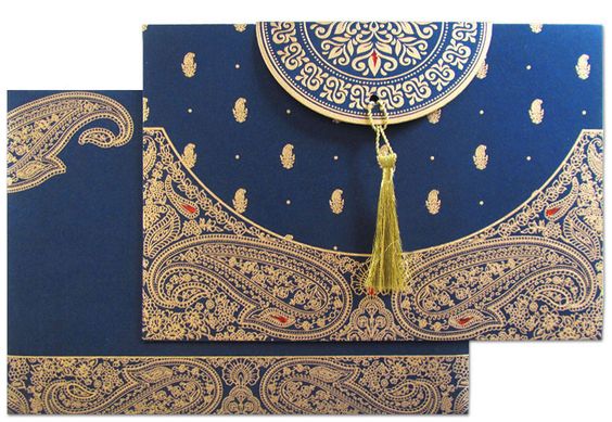 Trouwkaart Royal Blue