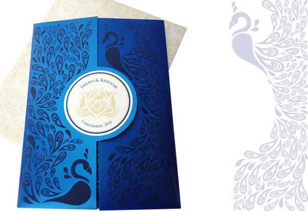 Trouwkaart Royal Blue