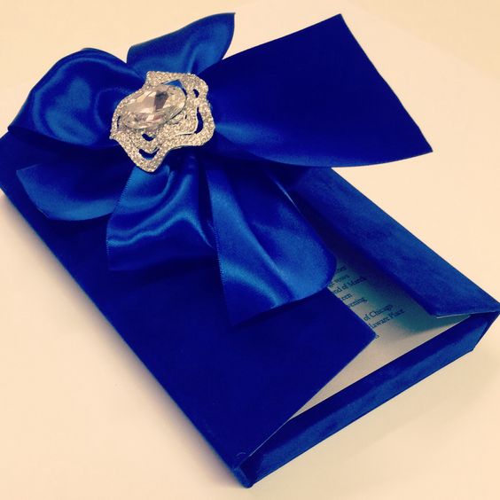 Trouwkaart Royal Blue