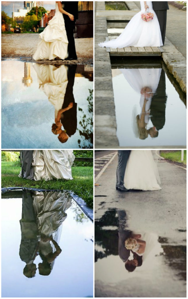 weerspiegeling in het water