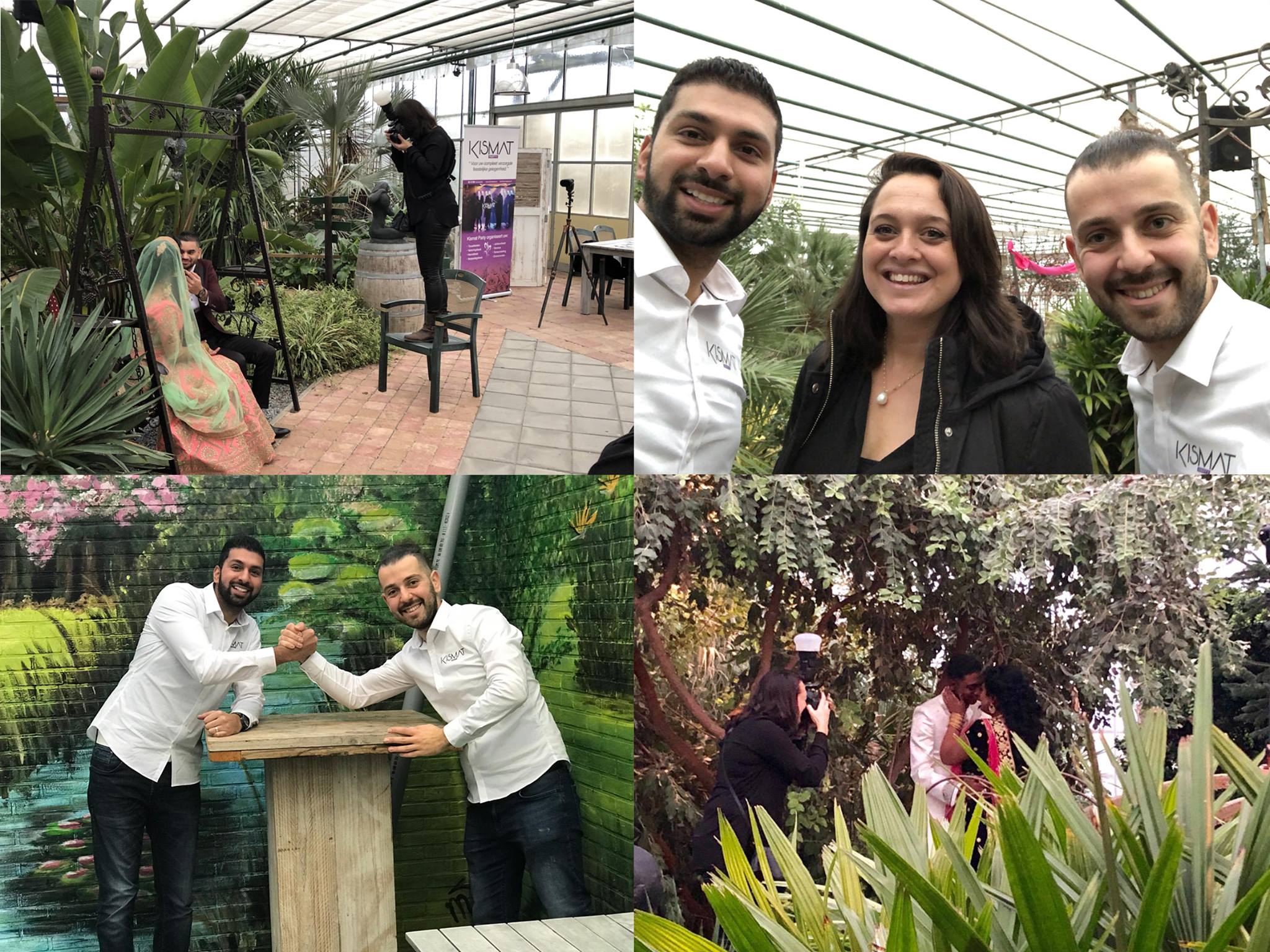 Fotoshoot in de tuin