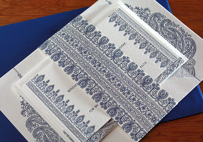 Trouwkaart Royal Blue