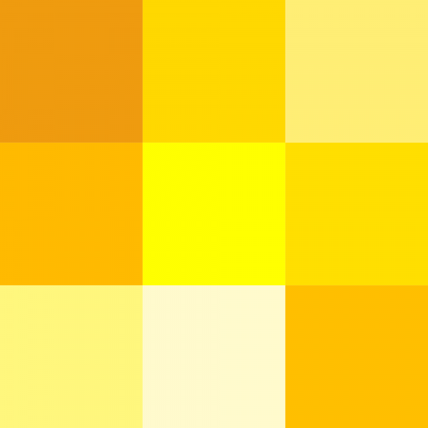 shades of yellow